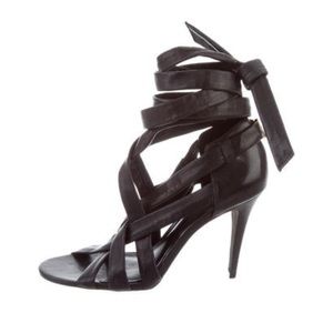 Tory Burch lace up leather heels